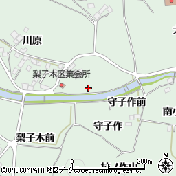 福島県二本松市油井下川原前周辺の地図