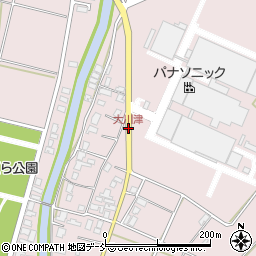 大川津周辺の地図