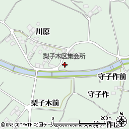 梨子木区集会所周辺の地図