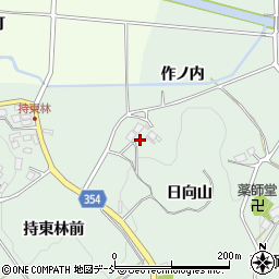 福島県二本松市油井作ノ内周辺の地図