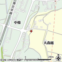 福島県二本松市渋川大森越8周辺の地図
