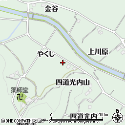 福島県二本松市油井やくし周辺の地図