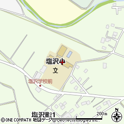 二本松市立塩沢小学校周辺の地図