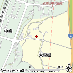 福島県二本松市渋川大森越20周辺の地図