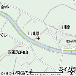 福島県二本松市油井上川原周辺の地図