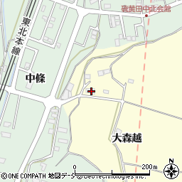 福島県二本松市渋川大森越9周辺の地図