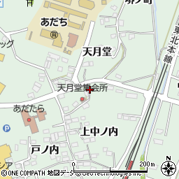 福島県二本松市油井（上中ノ内）周辺の地図