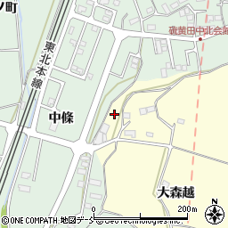 福島県二本松市渋川大森越2周辺の地図