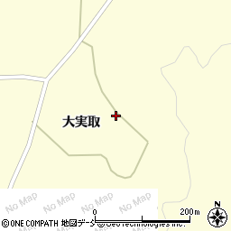 福島県二本松市木幡大実取411周辺の地図