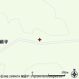 福島県伊達郡川俣町山木屋上平周辺の地図