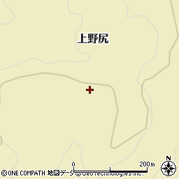 福島県耶麻郡西会津町上野尻上ノ山周辺の地図