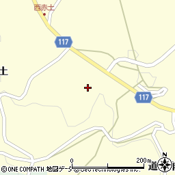 福島県二本松市木幡東赤土周辺の地図