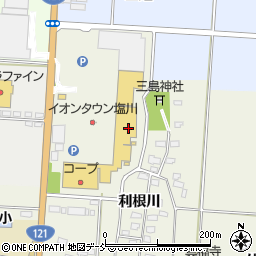 福島県喜多方市塩川町小府根（曽谷田）周辺の地図