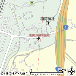 福島県二本松市油井硫黄田周辺の地図