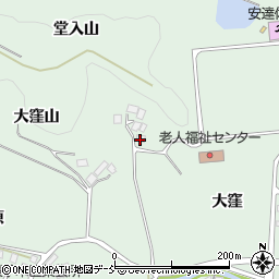 福島県二本松市油井大窪周辺の地図