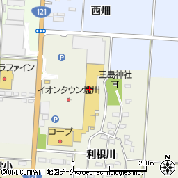 東邦銀行イオンタウン塩川 ＡＴＭ周辺の地図