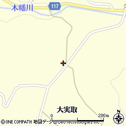 福島県二本松市木幡大実取231周辺の地図