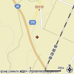 福島県耶麻郡西会津町上野尻薬師堂前周辺の地図