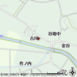 福島県二本松市油井（古川）周辺の地図