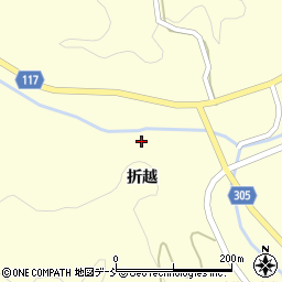 福島県二本松市木幡折越周辺の地図