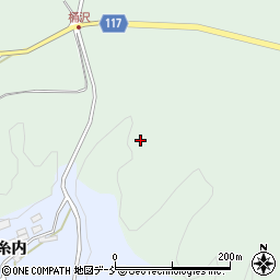 福島県二本松市下川崎仏作山周辺の地図