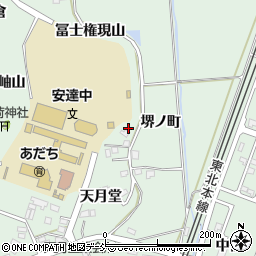 福島県二本松市油井堺ノ町周辺の地図