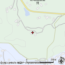福島県二本松市下川崎稲荷山周辺の地図