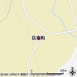 福島県二本松市岳東町周辺の地図
