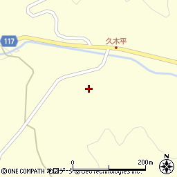 福島県二本松市木幡平周辺の地図