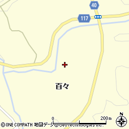 福島県二本松市木幡百々周辺の地図