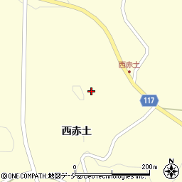 福島県二本松市木幡西赤土周辺の地図