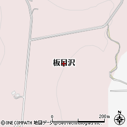 福島県二本松市板目沢周辺の地図