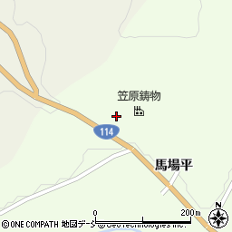 福島県伊達郡川俣町山木屋上松林山周辺の地図