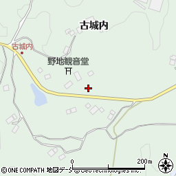 福島県二本松市下川崎古城内周辺の地図