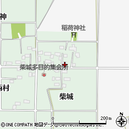 福島県喜多方市塩川町吉沖柴城周辺の地図
