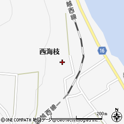 福島県喜多方市高郷町上郷西海枝周辺の地図