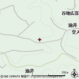 福島県二本松市油井周辺の地図