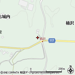 福島県二本松市下川崎二又沢周辺の地図