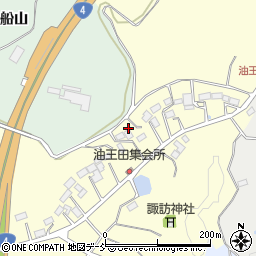 福島県二本松市渋川油王田周辺の地図