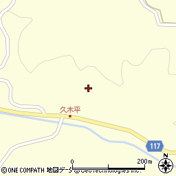 福島県二本松市木幡久木平周辺の地図