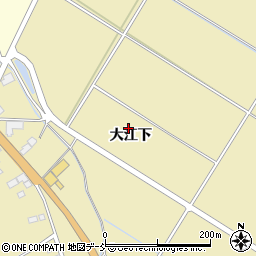 福島県南相馬市原町区雫大江下周辺の地図
