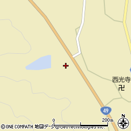 福島県耶麻郡西会津町上野尻沢入周辺の地図