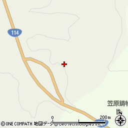 福島県伊達郡川俣町小綱木堺山周辺の地図