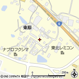 福島県南相馬市原町区北原東原周辺の地図