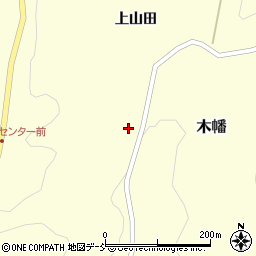 福島県二本松市木幡下山田周辺の地図