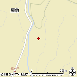 福島県耶麻郡西会津町宝坂大字屋敷家ノ上周辺の地図