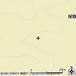 福島県西会津町（耶麻郡）宝坂大字屋敷（細入）周辺の地図