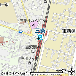 三条駅周辺の地図