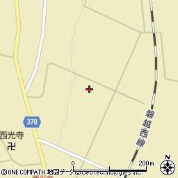 福島県耶麻郡西会津町上野尻比砂田周辺の地図