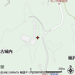 福島県二本松市下川崎三界山周辺の地図